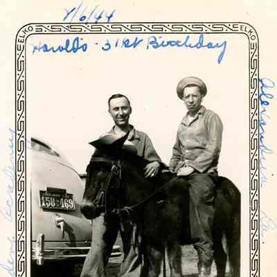 Camp Claiborne - Pope Riding Academy - Harold Brock's 31st Birthday - February 6, 1944