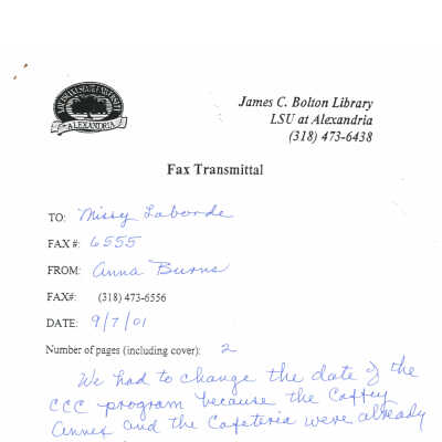 fax from Dr. Burns to Missy Laborde: Page 5