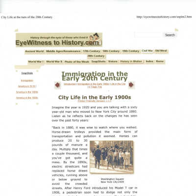 Immigration in the Early 20th Century