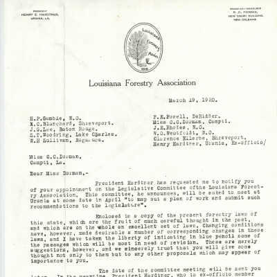 from Louisiana Forestry Association to Dormon: Page 4