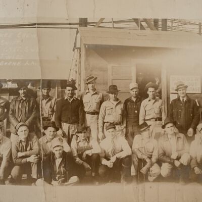 Camp Claiborne, LA Maintenance Crew of the 4-to-12 Shift, Feb, 1941