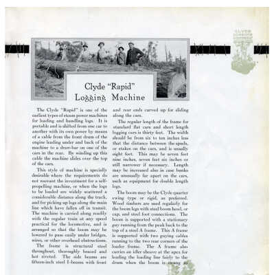 Clyde "Rapid" Logging Machine: Page 36
