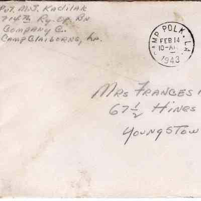 Pvt. M. J. Kadilak 1943-2-13