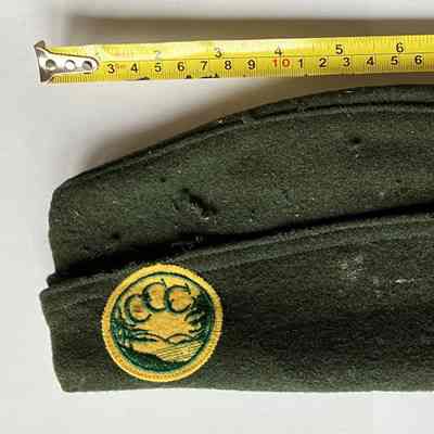 CCC - Uniform Garrison Cap with CCC Insignia Patch - Size 6-7/8" - Bressler Hat & Cap Co. - Dated September 6, 1940