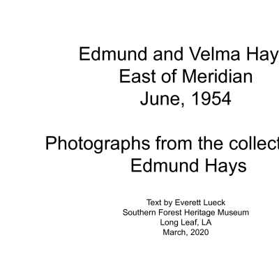 Edmund Hays 1954