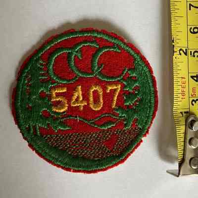 CCC - Company 5407 Patch - circa 1934
