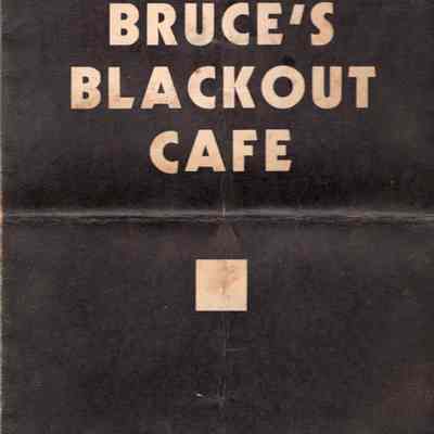 Bruce's Blackout Cafe Menu, Hawaii