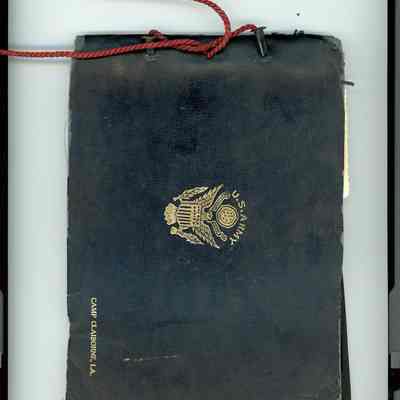 Camp Claiborne, LA Leather Scrapbook