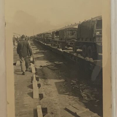 Photograph of the 174th Infantry Regiment at Camp Claiborne, LA