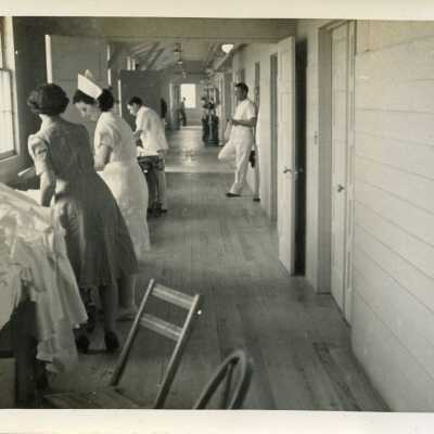 Hallway to the Operating Room