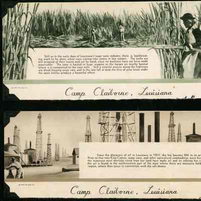 Camp Claiborne - Three Informational Paper Clips - Circa 1943