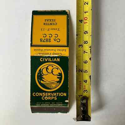 CCC - Matchbook Cover - Company 2878 - Camp Patroon, Texas - post June 20,1940