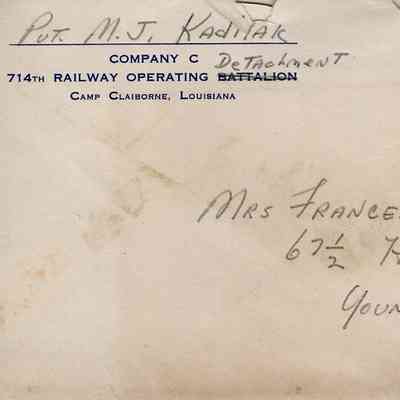 Pvt. M. J. Kadilak 1943-3-25