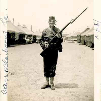 Camp Claiborne - Harold Brock "All Equipped" - circa 1942