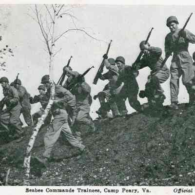 Camp Peary, Va- Postcard- Seabee Commande Trainees