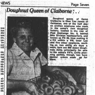 Doughnut Queen of Claiborne (Camp Claiborne News)