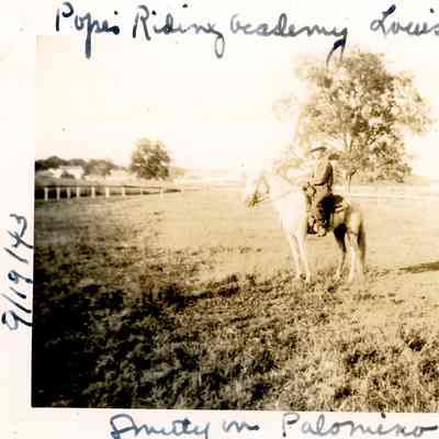 Camp Claiborne - Pope Riding Academy - Louisiana - Horseback Riding - Sept. 19, 1943