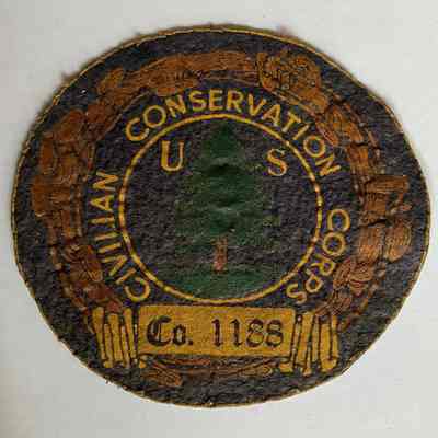 CCC - Felt Company 1188 Patch - Camp Arcadia, Rhode Island - circa 1935