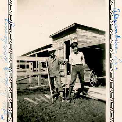 Camp Claiborne - Pope Riding Academy - 2 Photos - January 30, 1944
