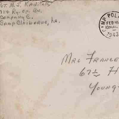 Pvt. M. J. Kadilak 1943-2-15