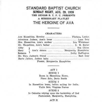 A Missionary Playlet (1926)