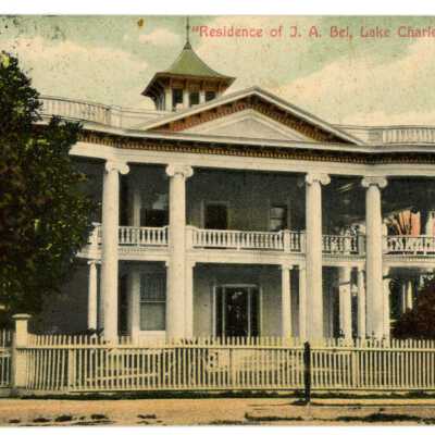 Postcard of Residence of J. A. Bel