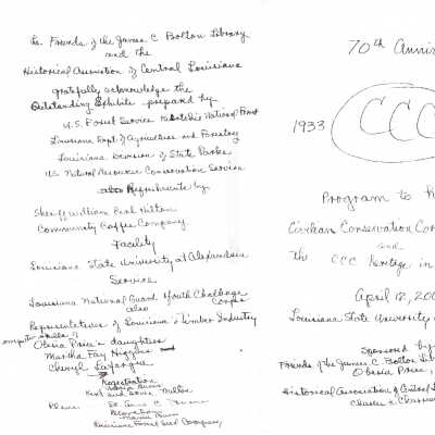 CCC Reunion 2003 Draft Program (c)