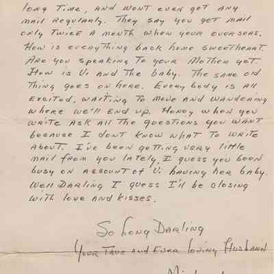 Pvt. M. J. Kadilak 1943-3-11