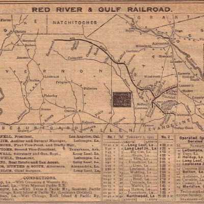 Red River & Gulf Railroad Company Equipment Register 1920