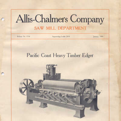 Pacific Coast Heavy Timber Edger