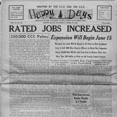 Happy Days Newspaper 1935