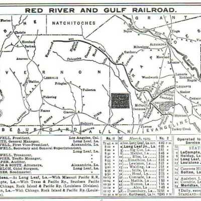 Red River & Gulf Railroad Company Equipment Register 1929