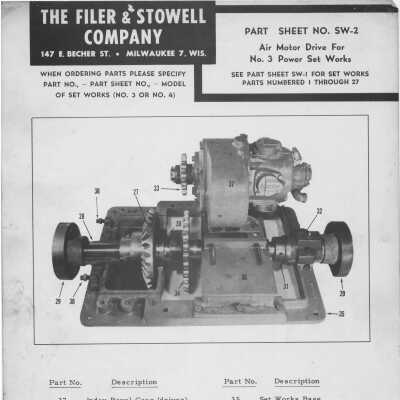 Part Sheet No. SW-2