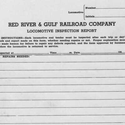 Locomotive Inspection Report