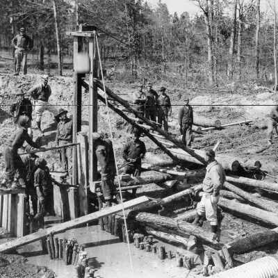 Working on a Dam (Hurbert Hunley)