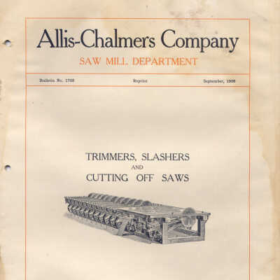 Trimmer, Slashers and Cutting Off Saws