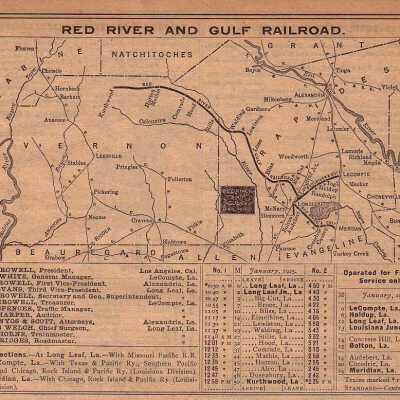 Red River & Gulf Railroad Company Equipment Register 1925