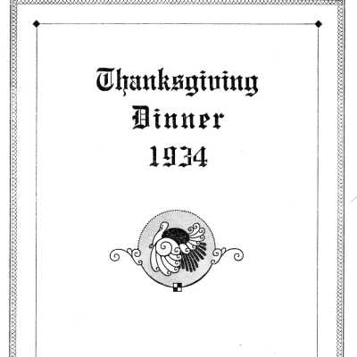 CCC Thanksgiving Dinner 1934