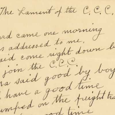 "Lament of the CCC"