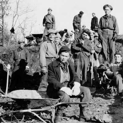 CCC Work Crew Resting