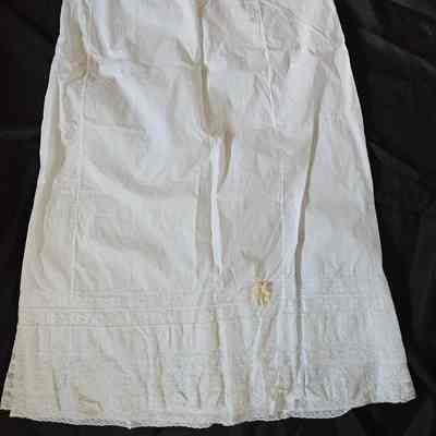 White Lace Striped Petticoat