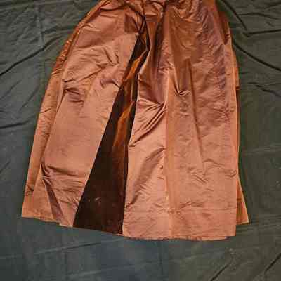 Brown Velvet and Satin Skirt