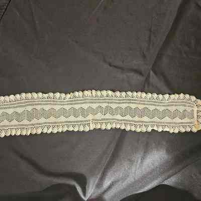White Crocheted Scarf