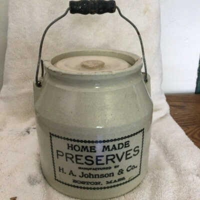 Stoneware Storage Jar