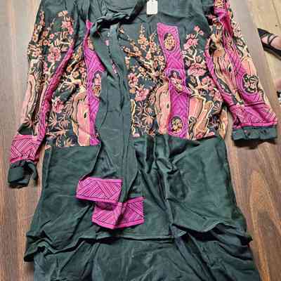 Black and Pink Tunic Dress