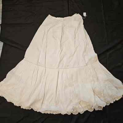Long White Cotton Petticoat