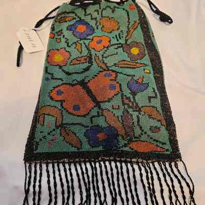 Beaded Butterfly Purse