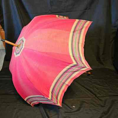 Red Striped Parasol