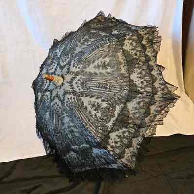 Black Lace Parasol