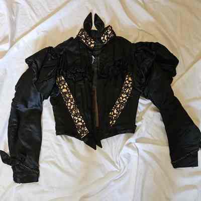 Women's Black Silk Bodice